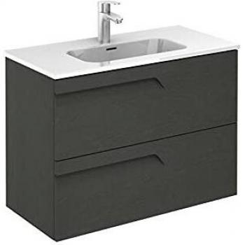 Mueble+Lavabo ROYO Vitale 2 Cajones 60 cm Color Gris Nature