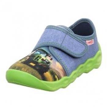 Ciabatta Bubble SuperFit: Sabbia / Blu Denim / Lime