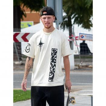 Volcom Men’s Zephyr 1 Dirty White Graphic Tee