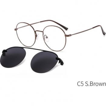 TANGOWO Retro Clip-On UV400 Polarisierte Sonnenbrille für Männer und Frauen