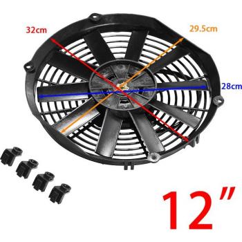 Universal 12 Inch 12V 80W Car Cooling Fan
