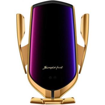Cargador Qi para coche con montaje de teléfono