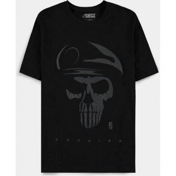 Rainbow Six Siege Caveira-T-Shirt – Schwarz, Extra Large, 100 % Baumwolle Jersey
