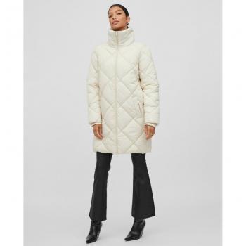 Trench Coat de Cuero de Cuello Extenso