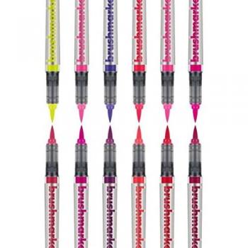 Karin 12‑Delars Blomsterpennor – Pro Brushmarker