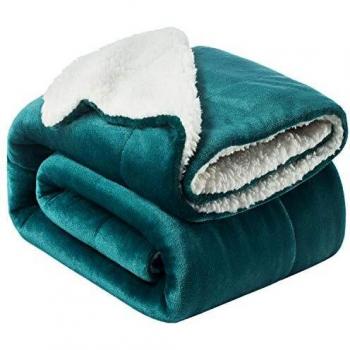 Coperta Pile Divano Matrimoniale BedSura 220x240 Verde Scuro