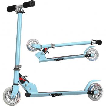 Coast Tretroller Kinder Scooter höhenverstellbar klappbar blau 2 Räder
