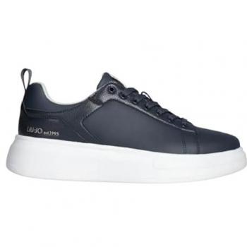 Liu Jo “Big 05” Sneaker Set – Dunkelblau, hochwertige Lederoberfläche