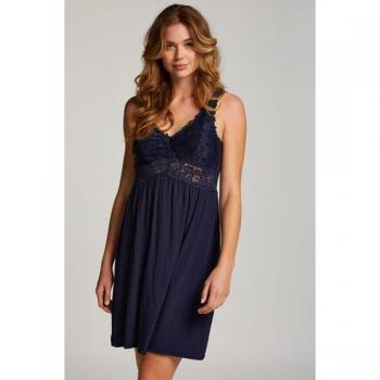 Hunkemöller Vestido Lencero Azul Elegante