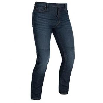 Oxford Originals Straight Moto Jeans – UK 32, Long, Dark Blue