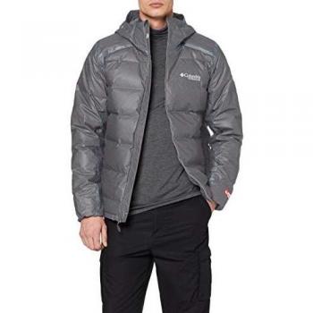 Veste imperméable Columbia Outdry Ex Alta Peak pour hommes en noir et gris avec capuche amovible taille 2XL (FR)
