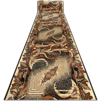 BCF Leaf Runner – Beige, 90cm x 350cm