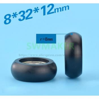 Rodamientos de plástico 8x32x12 mm