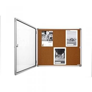 Vitrine d'affichage Magnetoplan, liège, 4 emplacements