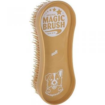 Kerbl Spazzola Magica Soft Sandstorm (Cane) – L 16,5 × P 6,5 × H 3 cm