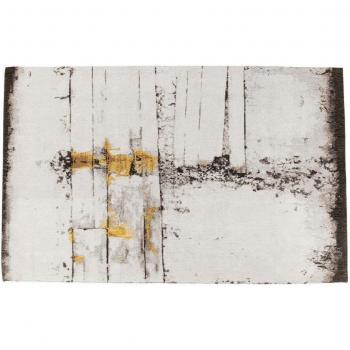 Tapis Kare Design 300x200 en Coton Gris