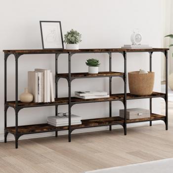 VidaXL Console Table Smoked Oak 63x11.4x31.5 Engineered Wood