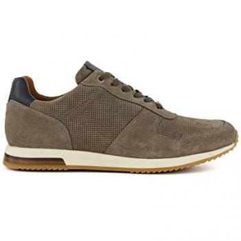 Dune London Herren Perforierte Runner in Grau