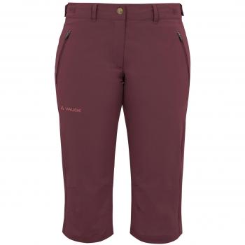 VAUDE Farley Stretch Capri II Pantalon de randonnée Femme, Prunella, FR : S