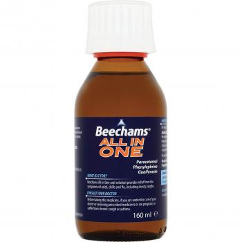 Beechams Cough Suppressant and Cold Relief 200mg/500mg/10mg 160ml