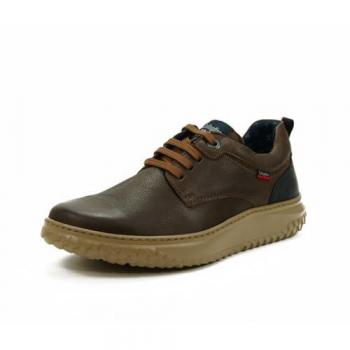 Callaghan 60800 Zapato Deportivo para Hombre en Piel, Color Marrón, Talla 44