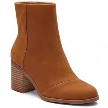 Beige Damen Stiefeletten Toms Evelyn aus Leder