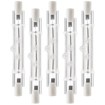 Ensemble de 5 Lampes R7s 118mm Halogènes