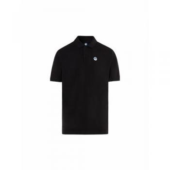 North Sails 2XL Black Cotton Polo with Felt Logo
