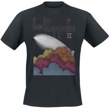 T‑shirt noir Led Zeppelin « Roman Sky » – Manches courtes – S à XXL – Homme