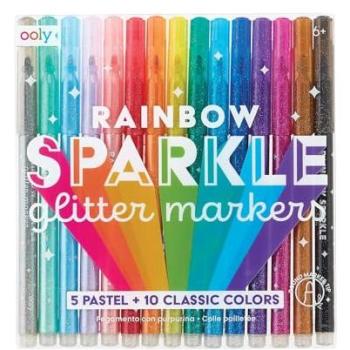 Ooly Glitzer-Marker Set Regenbogen