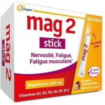 Stick de Magnesio 300mg con 6 Vitaminas B 30 Sticks