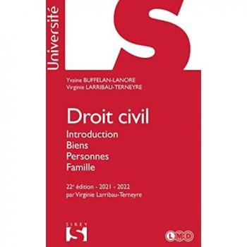 Droit civil. Introduction Biens Personnes Famille