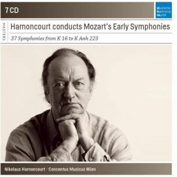 Nikolaus Harnoncourt et les premières symphonies de Mozart, édition complète