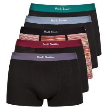 Cinq boxers noirs Paul Smith, logos – Taille XL
