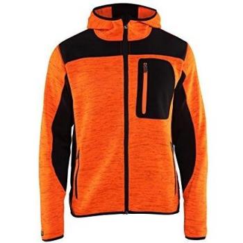 Blaklader Herren Strickjacke High Vis, orange/schwarz, 3XL