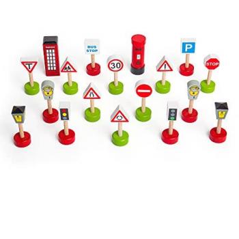 Ferroviario Set di Segnali Bigjigs