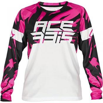 Acerbis MX J-Kid 4 Maillot de motocross pour enfants Blanc Pourpre taille S