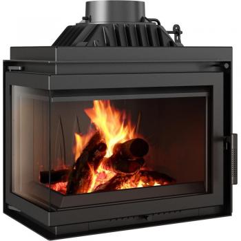 Chimenea Externa KRATKI Ø 200 con Lareira 8kW Izquierdo – Negros