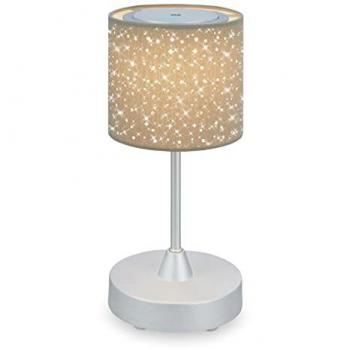 BRILONER LED-Akku-Tischleuchte 7443011 Chrom-matt, 3W, 330lm, 3300K, IP44