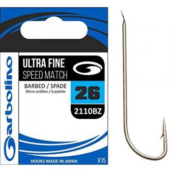 Garbolino 2110BZ Ultra Fine – Hameçon de vitesse bronze (N°26)