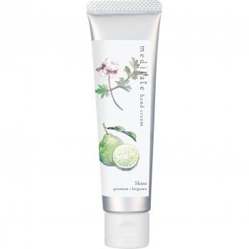 Crema Esencial de Mãos Meditar con Geranio, Bergamota y Óleo 100% Natural Blanco