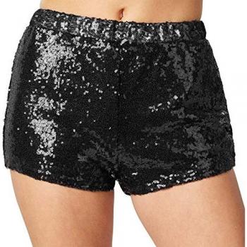 Tectake® Pailletten-Party-Shorts
