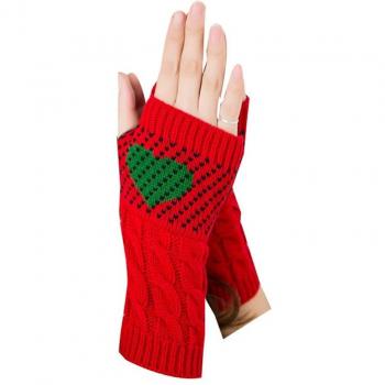 Guantes gruesos de muñeca sin dedos para invierno