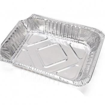 50 cartons rectangulaires jetables en aluminium renforcé