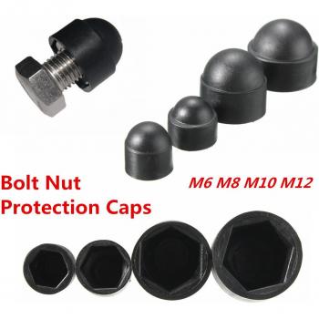 10PCS Dome Head Plastic Caps for M6, M8, M10, M12 Hex Nuts and Screws