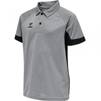 Hummel Lead Functional Grey Melange Polo for Children