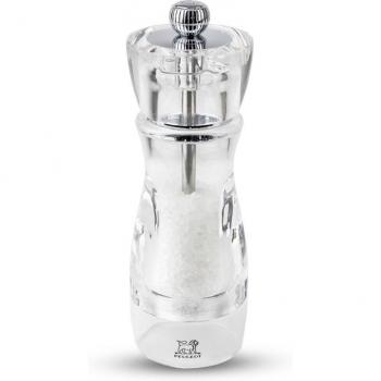 Manual Salt Mill, 16cm, Clear Design by Vittel Peugeot