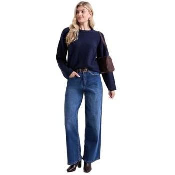 Ocean Blue Relaxed Crew Jacket – Women’s Medium