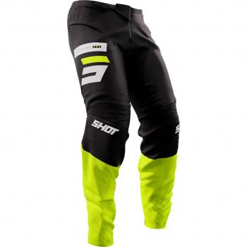 Pantalon motocross Shot Devo Reflex 34 Noir Jaune