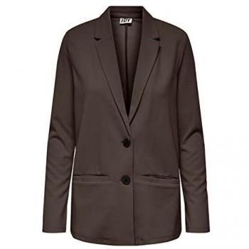 JDY Oversize Jerseyblazer 'Louisville Catia' in Schokoladenbraun, Größe XS